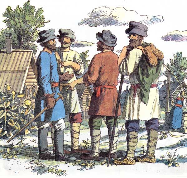 Летом они надевали суконные, поярковые шляпы