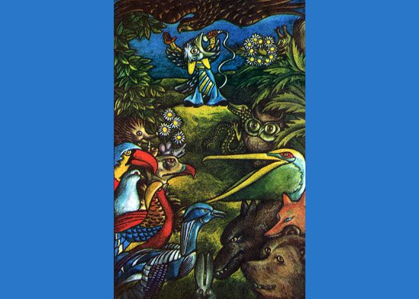 Родился в лесу воронёнок