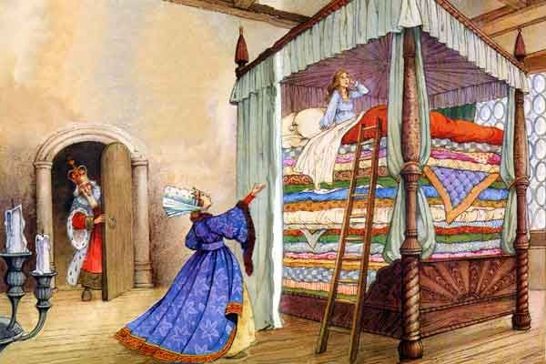 на эту постель и уложили девушку