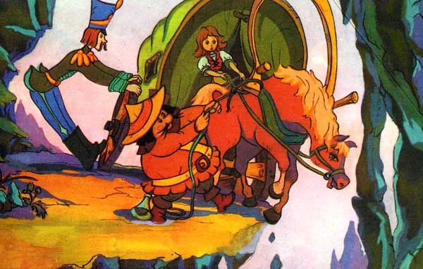 повозка на краю пропасти