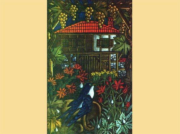 старая ласточка снесла свою покалеченную дочку в сад