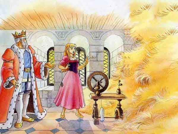 Моя дочка может спрясти из соломы золото